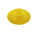 San Jamar 8573MV FIFO Squeeze Bottle Valve - Yellow thumbnail 2