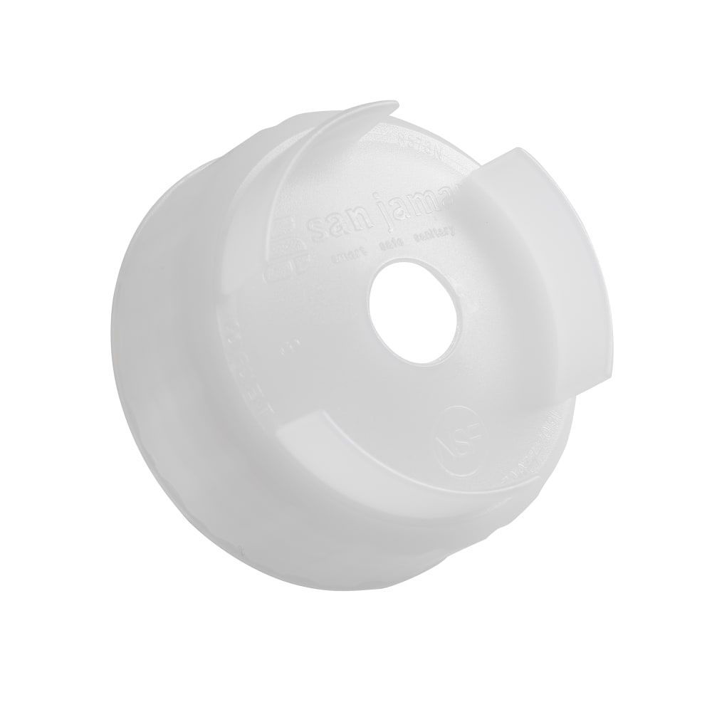 San Jamar 8573N FIFO Squeeze Bottle Nozzle Cap - Fits 16 to 20 oz, Clear