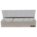 San Jamar B4186L (6) Compartment Bar Garnish Tray - Flat Hinged Lid thumbnail 4