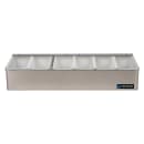 San Jamar B4186L (6) Compartment Bar Garnish Tray - Flat Hinged Lid thumbnail 7