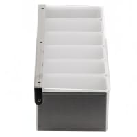 San Jamar B4186L (6) Compartment Bar Garnish Tray - Flat Hinged Lid thumbnail 9