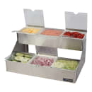 San Jamar B4706INL (6) Compartment Bar Garnish Tray - Notched Lid thumbnail 3