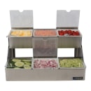 San Jamar B4706INL (6) Compartment Bar Garnish Tray - Notched Lid thumbnail 6