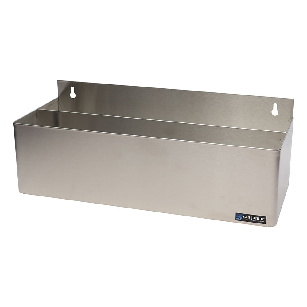 San Jamar B5522D Gourmet Speed Rack, Holds 10 Quart/Liter Bottles, Double, SS