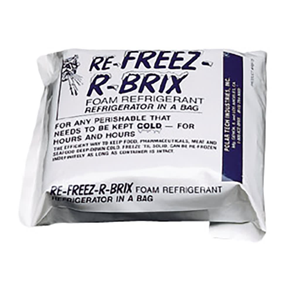 San Jamar B6180 EZ-Chill Refreezable Ice Packs, 6 Pack