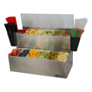 San Jamar B6766L (12) Compartment Bar Garnish Tray - Flat Hinged Lid thumbnail 2