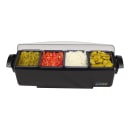San Jamar BD4004 (4) Compartment Bar Garnish Tray - Domed Lid thumbnail 7