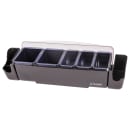 San Jamar BD4023S (5) Compartment Bar Garnish Tray - Domed Lid thumbnail 2