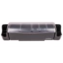 San Jamar BD4023S (5) Compartment Bar Garnish Tray - Domed Lid thumbnail 4