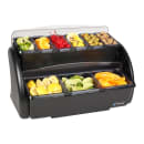 San Jamar BDS4266 (9) Compartment Bar Garnish Tray - Domed Lid thumbnail 10