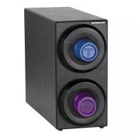 San Jamar C2902BK Cup Dispenser, Cabinet, (2) Compartment, All Cup Types thumbnail 2