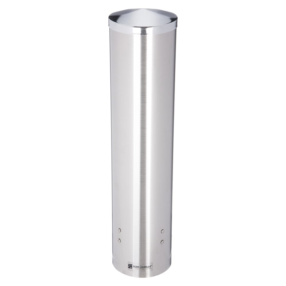 San Jamar C3250SS Cup Dispenser, Surface Mount, All Cup Types