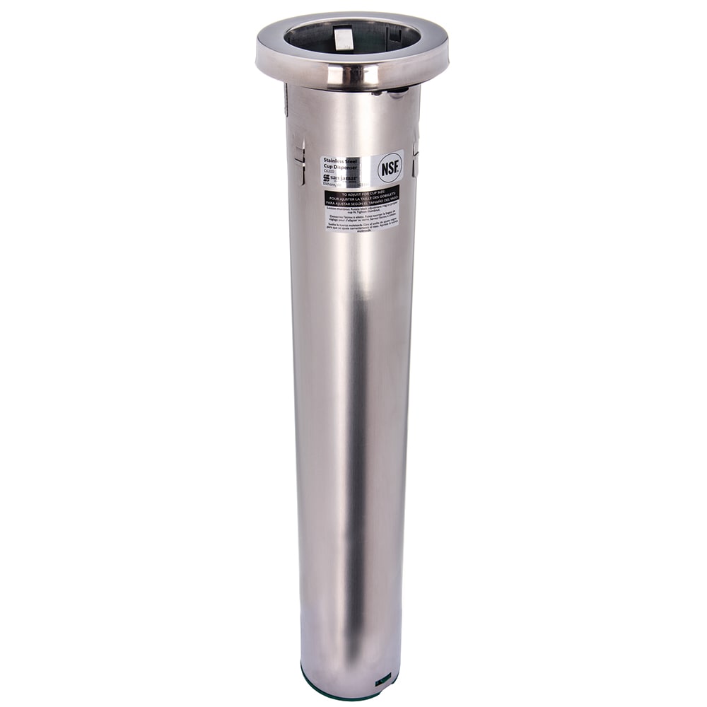 San Jamar C6200C Cup Dispenser, Drop In, All Cup Types
