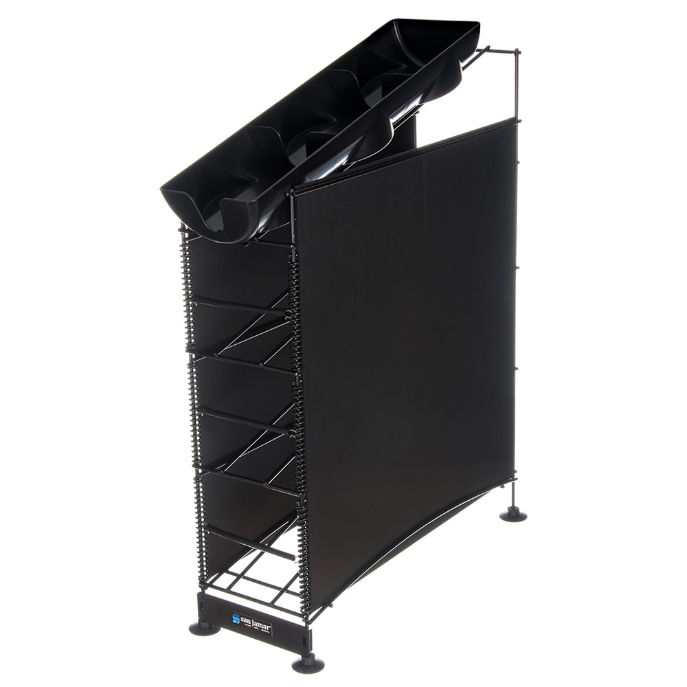 San Jamar C8504WFD Cup & Lid Organizer, (6) Compartment, All Cup Types