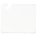 San Jamar CB101212WH Cut-N-Carry Cutting Board, 10 x 12 x 1/2 in, NSF, White thumbnail 2
