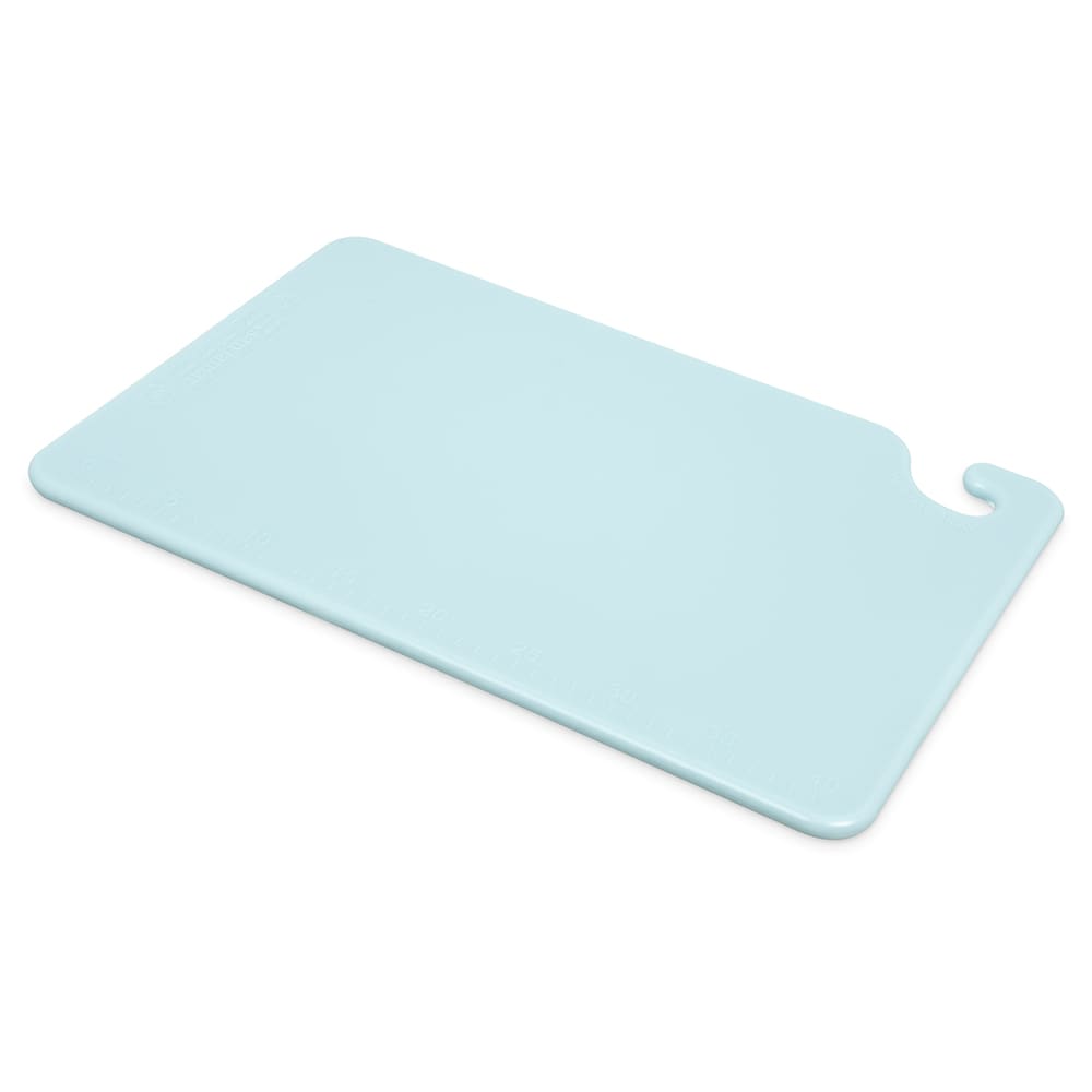 San Jamar CB121812BL Cut-N-Carry Cutting Board, 12 x 18 x 1/2 in, NSF, Blue