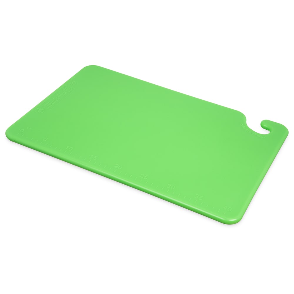 San Jamar CB121812GN Cut-N-Carry Cutting Board, 12 x 18 x 1/2 in, NSF, Green