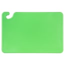 San Jamar CB121812GN Cut-N-Carry Cutting Board, 12 x 18 x 1/2 in, NSF, Green thumbnail 2