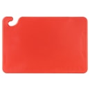 San Jamar CB121812RD Cut-N-Carry Cutting Board, 12 x 18 x 1/2 in, NSF, Red thumbnail 2