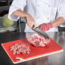 San Jamar CB121812RD Cut-N-Carry Cutting Board, 12 x 18 x 1/2 in, NSF, Red thumbnail 5