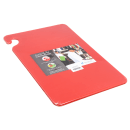 San Jamar CB121812RD Cut-N-Carry Cutting Board, 12 x 18 x 1/2 in, NSF, Red thumbnail 6