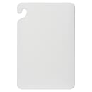 San Jamar CB121812WH Cut-N-Carry Cutting Board, 12 x 18 x 1/2 in, NSF, White thumbnail 3