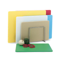 San Jamar CB1218KC Cut-N-Carry® Cutting Board Set w/ (6) Boards - 12" x 18", Assorted Colors thumbnail 9