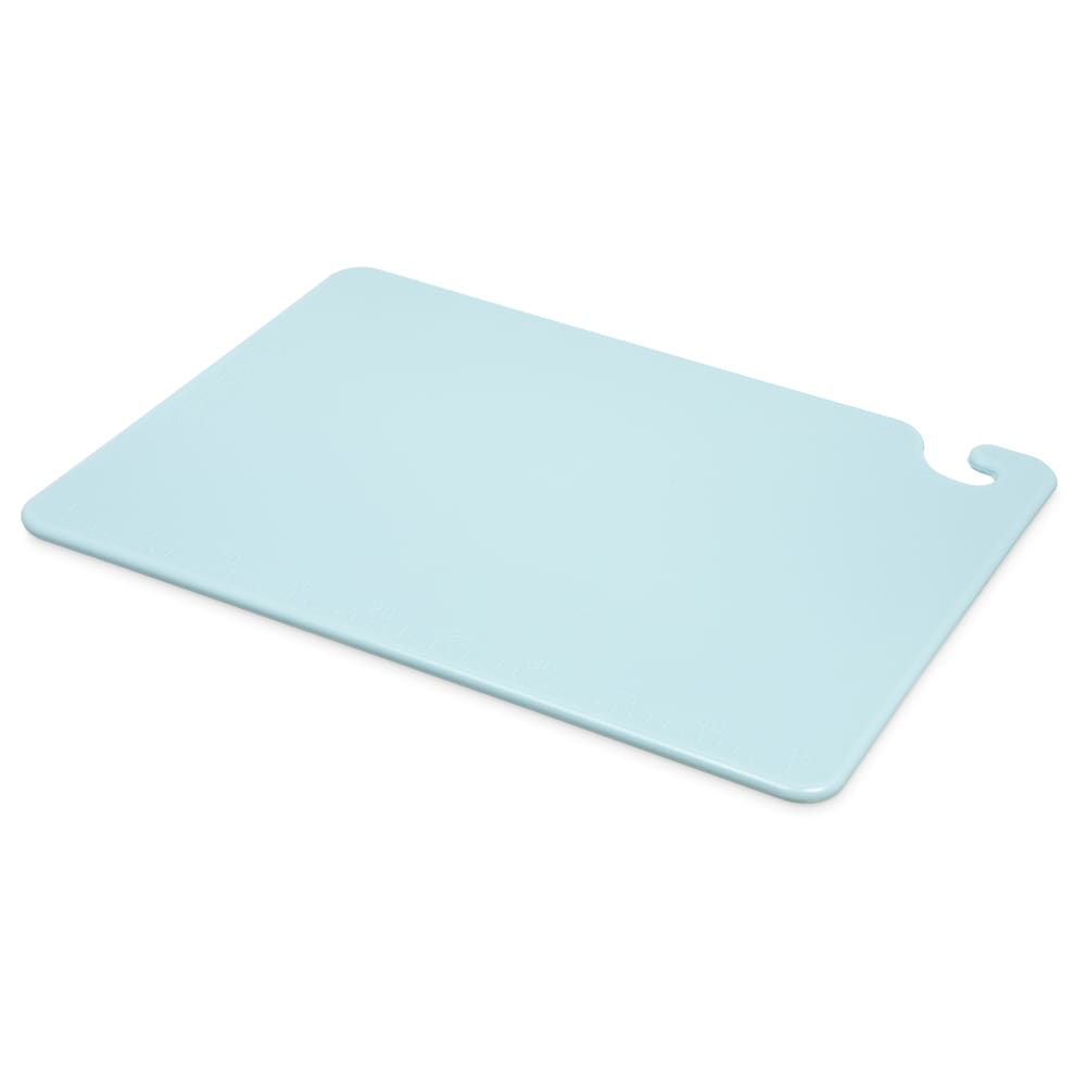 San Jamar CB152012BL Cut-N-Carry Cutting Board, 15 x 20 x 1/2 in, NSF, Blue