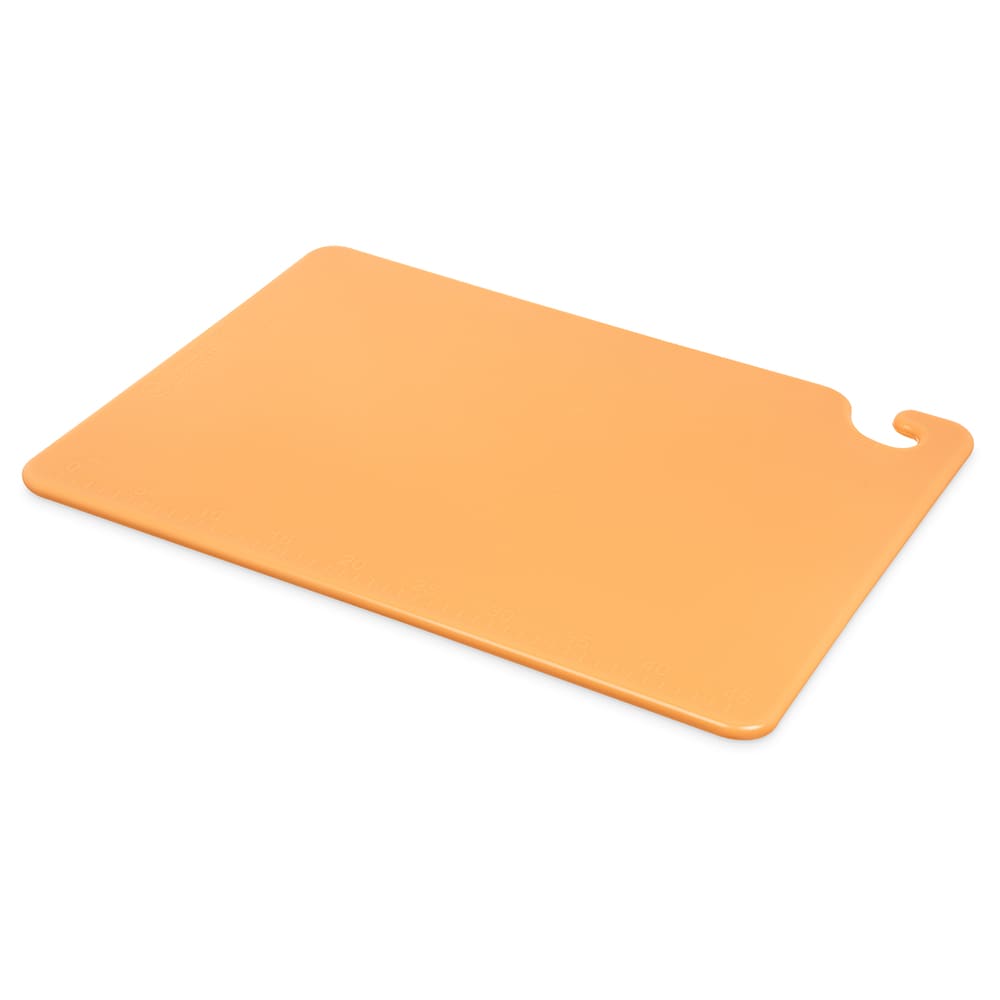 San Jamar CB152012BR Cut-N-Carry Cutting Board, 15 x 20 x 1/2 in, NSF, Brown