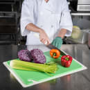 San Jamar CB152012GN Cut-N-Carry Cutting Board, 15 x 20 x 1/2 in, NSF, Green thumbnail 5