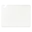 San Jamar CB152012WH Cut-N-Carry Cutting Board, 15 x 20 x 1/2 in, NSF, White thumbnail 2