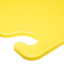 San Jamar CB152012YL Cut-N-Carry Cutting Board, 15 x 20 x 1/2 in, NSF, Yellow thumbnail 3