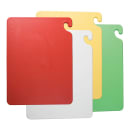 San Jamar CB1520QS Cut-N-Carry® Cutting Board Set w/ (4) Boards - 15" x 20", Assorted Colors thumbnail 3