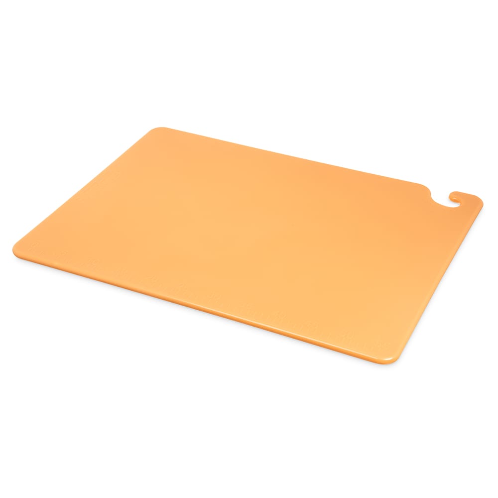 San Jamar CB182412BR Cut-N-Carry Cutting Board, 18 x 24 x 1/2 in, NSF, Brown