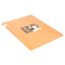 San Jamar CB182412BR Cut-N-Carry Cutting Board, 18 x 24 x 1/2 in, NSF, Brown thumbnail 6