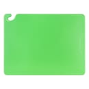 San Jamar CB182412GN Cut-N-Carry Cutting Board, 18 x 24 x 1/2 in, NSF, Green thumbnail 2