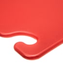 San Jamar CB182412RD Cut-N-Carry Cutting Board, 18 x 24 x 1/2 in, NSF, Red thumbnail 3