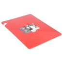 San Jamar CB182412RD Cut-N-Carry Cutting Board, 18 x 24 x 1/2 in, NSF, Red thumbnail 6