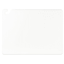 San Jamar CB182412WH Cut-N-Carry Cutting Board, 18 x 24 x 1/2 in, NSF, White thumbnail 2