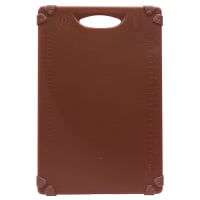 San Jamar CBG121812BR Saf-T-Grip Cutting Board, 12 x 18 x 1/2 in, NSF, Brown thumbnail 6