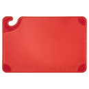 San Jamar CBG121812RD Saf-T-Grip Cutting Board, 12 x 18 x 1/2 in, NSF, Red thumbnail 2
