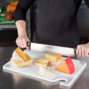 San Jamar CBG121812WH Saf-T-Grip Cutting Board, 12 x 18 x 1/2 in, NSF, White thumbnail 5