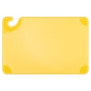San Jamar CBG121812YL Saf-T-Grip Cutting Board, 12 x 18 x 1/2 in, NSF, Yellow thumbnail 2
