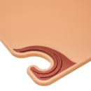 San Jamar CBG152012BR Saf-T-Grip Cutting Board, 15 x 20 x 1/2 in, NSF, Brown thumbnail 3