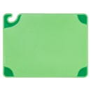 San Jamar CBG152012GN Saf-T-Grip Cutting Board, 15 x 20 x 1/2 in, NSF, Green thumbnail 2