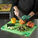 San Jamar CBG152012GN Saf-T-Grip Cutting Board, 15 x 20 x 1/2 in, NSF, Green thumbnail 5
