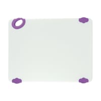 San Jamar CBG152012PR Saf-T-Grip Cutting Board, 15" x 20", Co-Polymer, Allergen Purple thumbnail 6