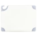 San Jamar CBG152012WH Saf-T-Grip Cutting Board, 15 x 20 x 1/2 in, NSF, White thumbnail 2