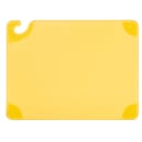 San Jamar CBG152012YL Saf-T-Grip Cutting Board, 15 x 20 x 1/2 in, NSF, Yellow thumbnail 2