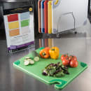 San Jamar CBG1520KC Saf-T-Grip® Cutting Board Set w/ (6) Boards - 15" x 20", Assorted Colors thumbnail 5